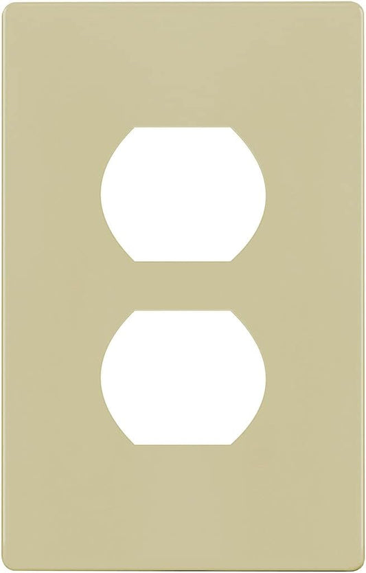 ENERLITES Screwless Duplex Wall Plate, Child Safe Receptacle Outlet Cover by Enerlites
