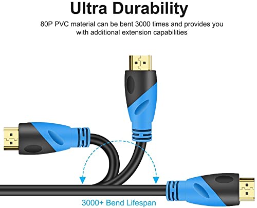 4K HDMI 75 FT Cable Ultra High Speed Gold Plated Connectors, Ethernet HDMI Cord - Image 4
