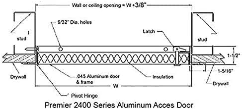 Premier 12x12 Universal Aluminum Access Panel Door - Image 3