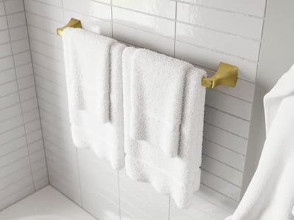 pfister bruxie 3-piece bathroom hardware set with towel showing dimensions