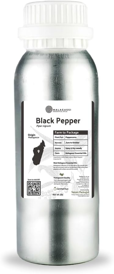 Black Pepper Essential Oil by NaturePackaged