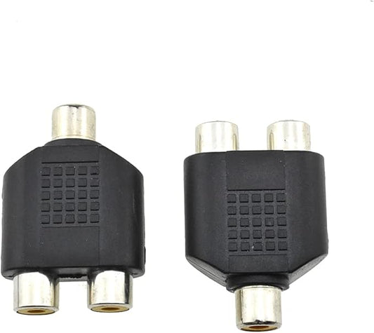 HAHIYO 3 RCA F-2x3.4 RCA F Stereo Plug Interconnect Audio One Male 3.4mm Two by HAHIYO