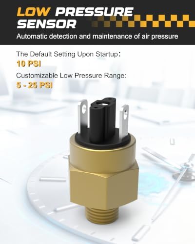 retrue onboard air compressor system for truck airbag, close-up detail