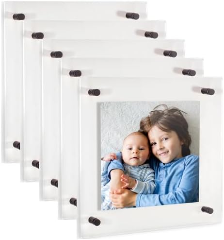 ArtToFrames 14x14 Inch Double Panel Floating Acrylic Picture Frame comes by ArtToFrames