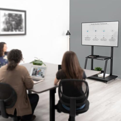 vivo heavy duty mobile tv cart for 42 on a desk or shelf