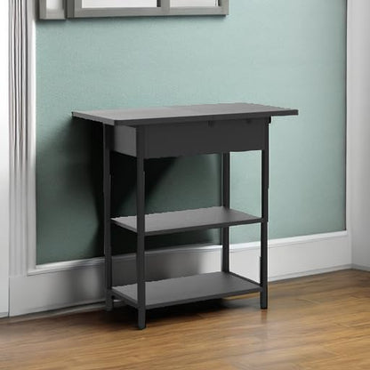 LIDYUK End Table with Charging Station, Flip Top Side Table with USB Ports and - Image 6