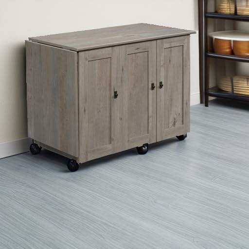 Sauder Craft Cart Storage Cabinet, Rolling Sewing Table - Image 2