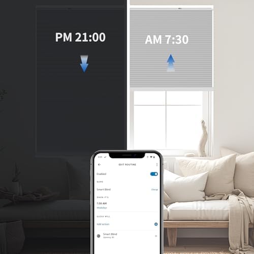 thirdreality zigbee smart blind gen2, motorized 100% blackout, close-up detail