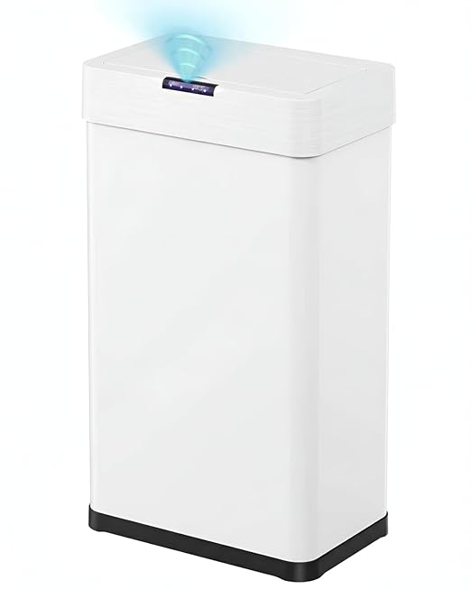 TLSUNNY 13.2 Gallon Motion Sensor Trash Can, Touchless Automatic Garbage Can by TLSUNNY