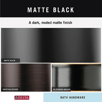 delta faucet mclaren 3-piece bathroom set, matte black, package contents