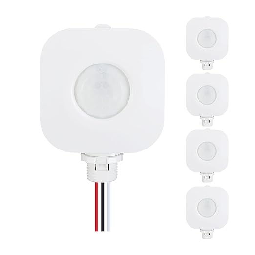 ECOELER Ceiling Occupancy Motion Sensor Switch, High Bay Fixture Mount 360° by ECOELER