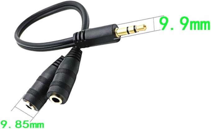 Headphone Splitter for 2 Headphones 2 Way 3.5mm Adapter Aux Cable Mini Jack - Image 3