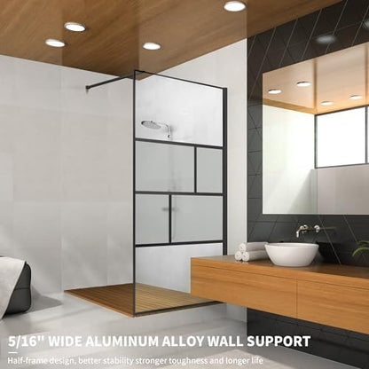 bathroom shower door, modern grid shower door 34 showing dimensions