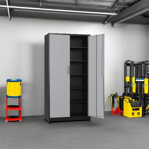 SISESOL Wide & Deep Metal Storage Cabinet - Image 6