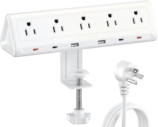 10 FT Desk Clamp Power Strip by anntane