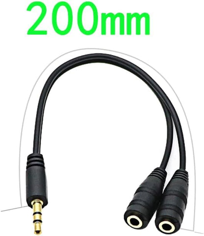 Headphone Splitter for 2 Headphones 2 Way 3.5mm Adapter Aux Cable Mini Jack - Image 5
