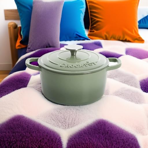 Crock-Pot Artisan Round Enameled Cast Iron Dutch Oven, Gradient Red - Image 5