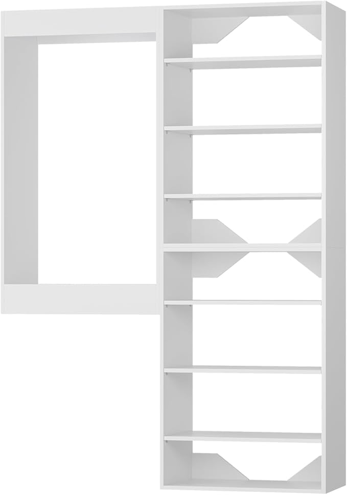 Modular Closet System, Wood Closet Tower Storage - Image 8