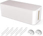 Cable Management Box, Large Cord Organizer Box to Hide Power Strip & Under Desk by Chouky