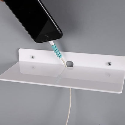 IEEK 9 Inch Acrylic Floating Shelves Set of 4, Small Wall Display Shelf - Image 2