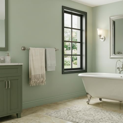 besy towel racks for bathroom wall mounted bath, front angle view