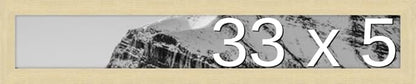 Frame It Easy 33 x 5 Wheat Wood Frame by FrameItEasy