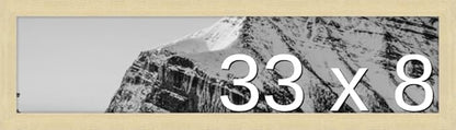 Frame It Easy 33 x 8 Wheat Wood Frame by FrameItEasy