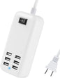 6 Ports USB Charger Hub Desktop US Plug AC Power Wall Travel Charging Adapter by WGTCABLE