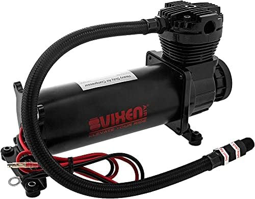 vixen air 12v air suspension kit with 200 showing dimensions