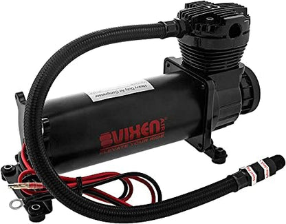 vixen air 12v air suspension kit with 200 showing dimensions