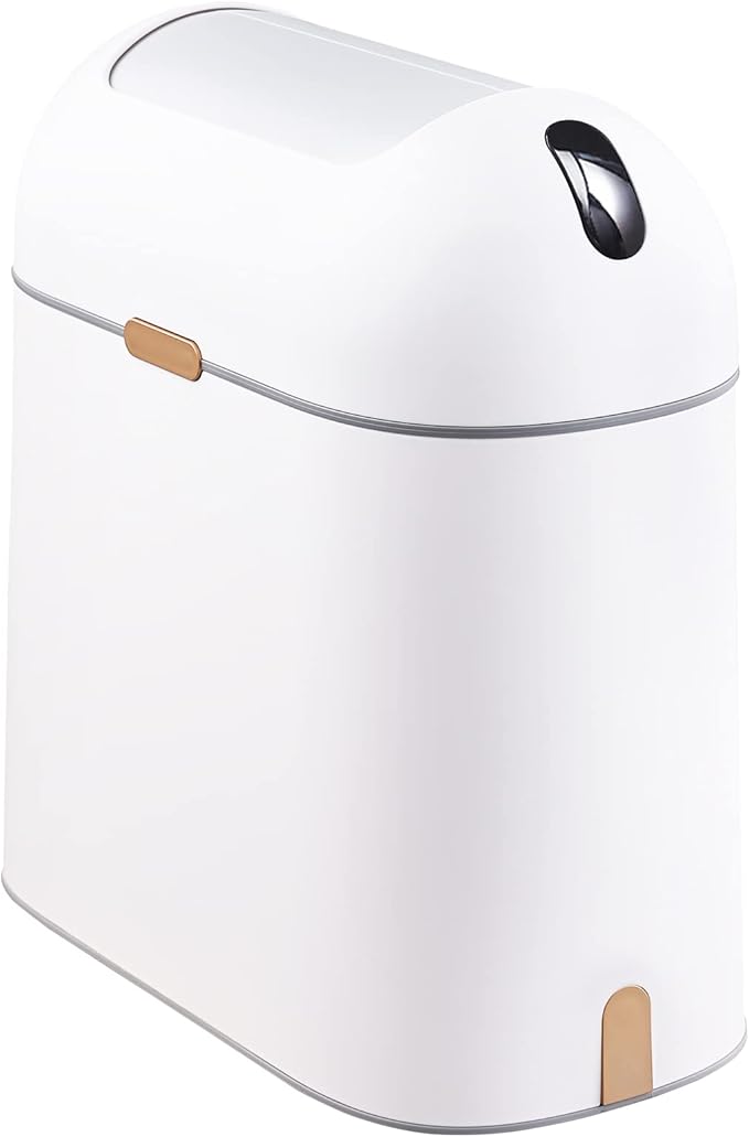 ELPHECO Bathroom Trash Can, 2.5 Gallon Motion Sensor Waterproof Trash Bin by ELPHECOUSA
