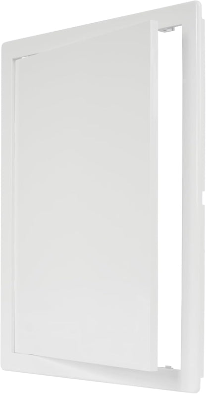 12" x 16" White Plastic Access Panel. Service Shaft Door Panel. Plumbing by Unknown