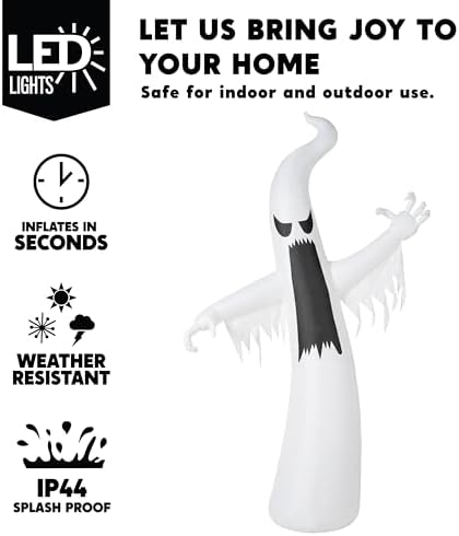 Joiedomi 12 FT Halloween Inflatables Outdoor Decorations, Scary Ghost Hallowe...
