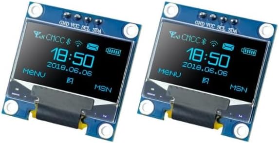 2 PCS 0.96 Inch OLED I2C IIC Display Module 128x64 Pixel SSD1306 Mini by Unknown
