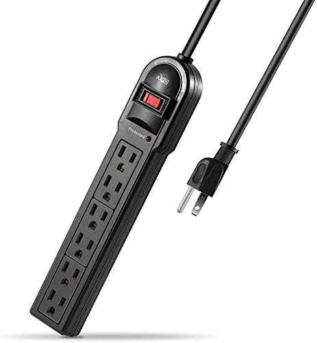 KMC 6-Outlet Surge Protector Power Strip 6 Pack - Image 2