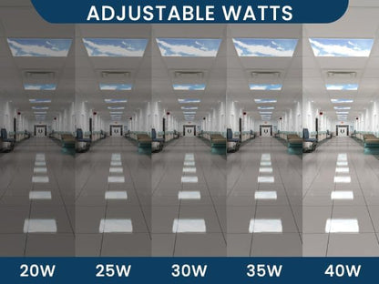 4 Pack 2x4 LED Flat Panel Light Drop Ceiling Fixture - Image 2