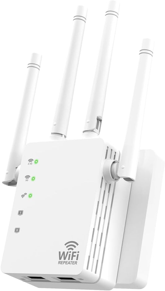 WiFi Extender, WiFi Extender Signal Booster Dual-Band Wireless Repeater by GEYILO