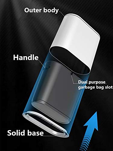 IEEK 12 Liter Rectangular Plastic Trash Can - Image 5