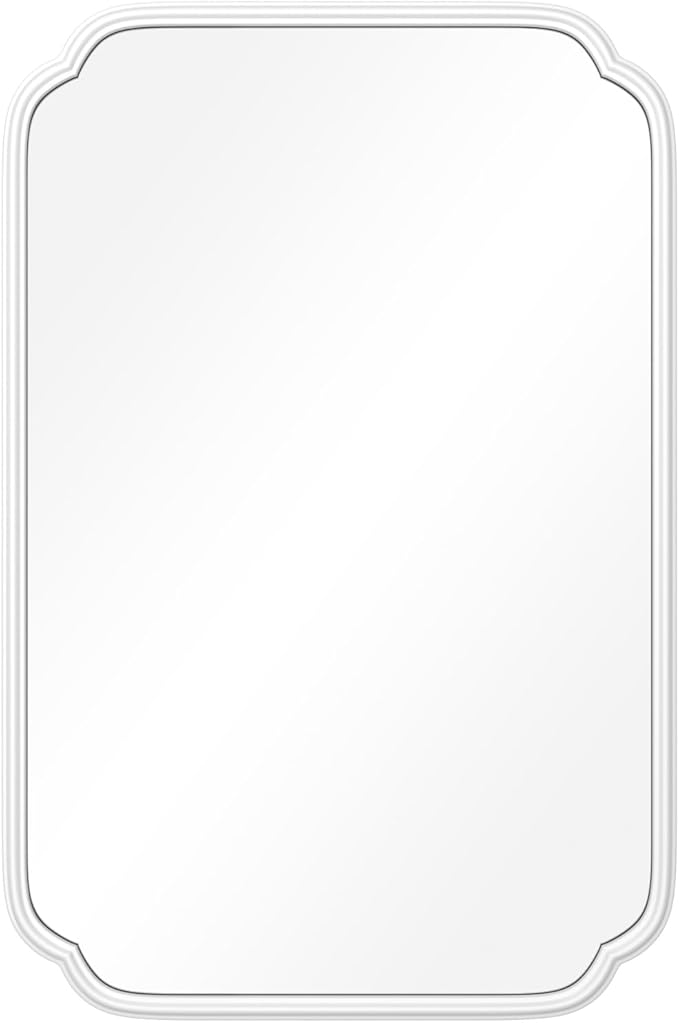 White Bathroom Mirror for Over Sink 24×36 Inch - Image 8
