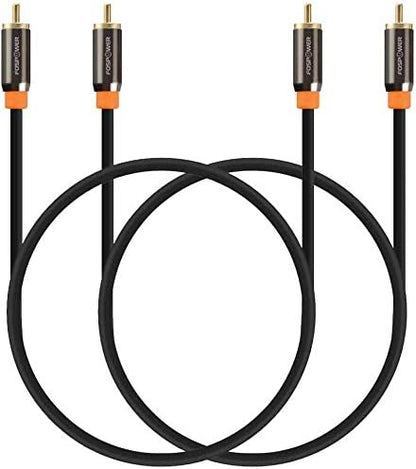 FosPower Digital Audio Coaxial Cable Premium S/PDIF RCA Male to RCA Male by FosPower