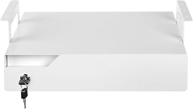 Under Desk Drawer Organizer Lockable, Metal Undermount Table Drawer Upgrade - Image 8