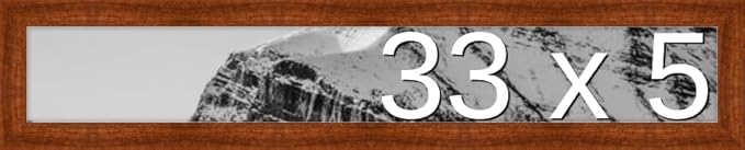 Frame It Easy 33 x 5 Russet Wood Frame by FrameItEasy