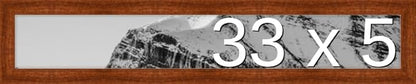Frame It Easy 33 x 5 Russet Wood Frame by FrameItEasy