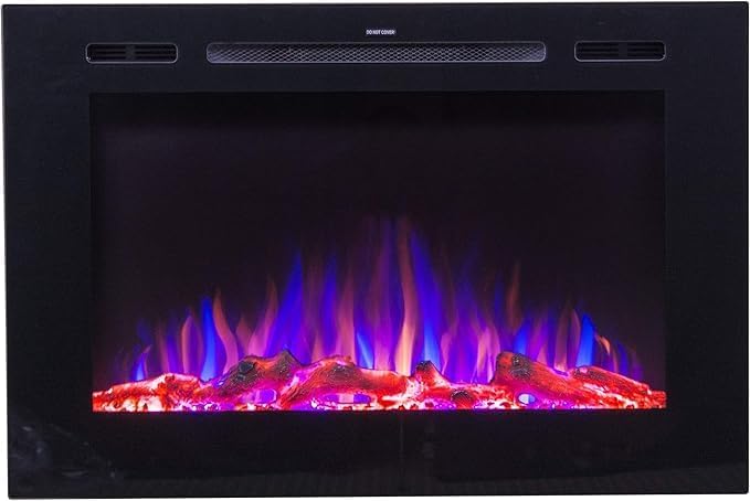 Touchstone Smart Electric Fireplace-The Forte 40" Recessed Mounted-30 Realistic - Image 2