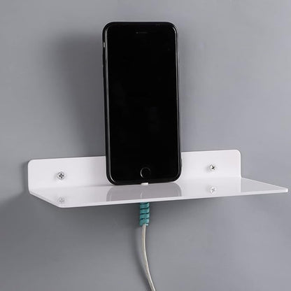 IEEK 9 Inch Acrylic Floating Shelves Set of 4, Small Wall Display Shelf - Image 4