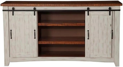 Martin Svensson Home Rustic 65” Solid Wood TV Stand - Image 4