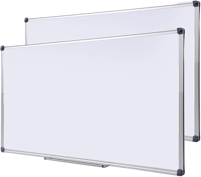 Magnetic Whiteboard -2 Pack 72" x 40" Large Magnetic Dry Erase Board by DexBoard
