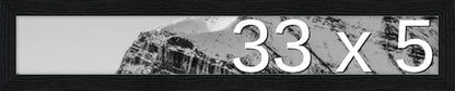 Frame It Easy 33 x 5 Black Grain Wood Frame by FrameItEasy