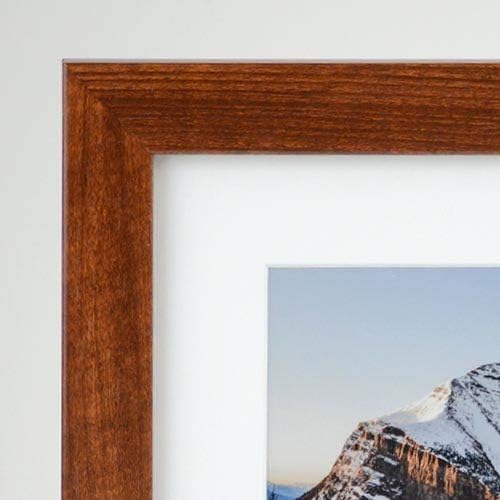 Frame It Easy 33 x 14 Russet Wood Frame - Image 2