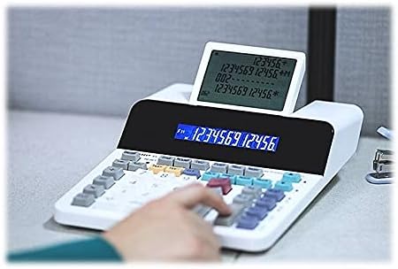 Sharp Paperless Printing Desk Calculator w/Check and Correct, Large 12-Digit - Image 2